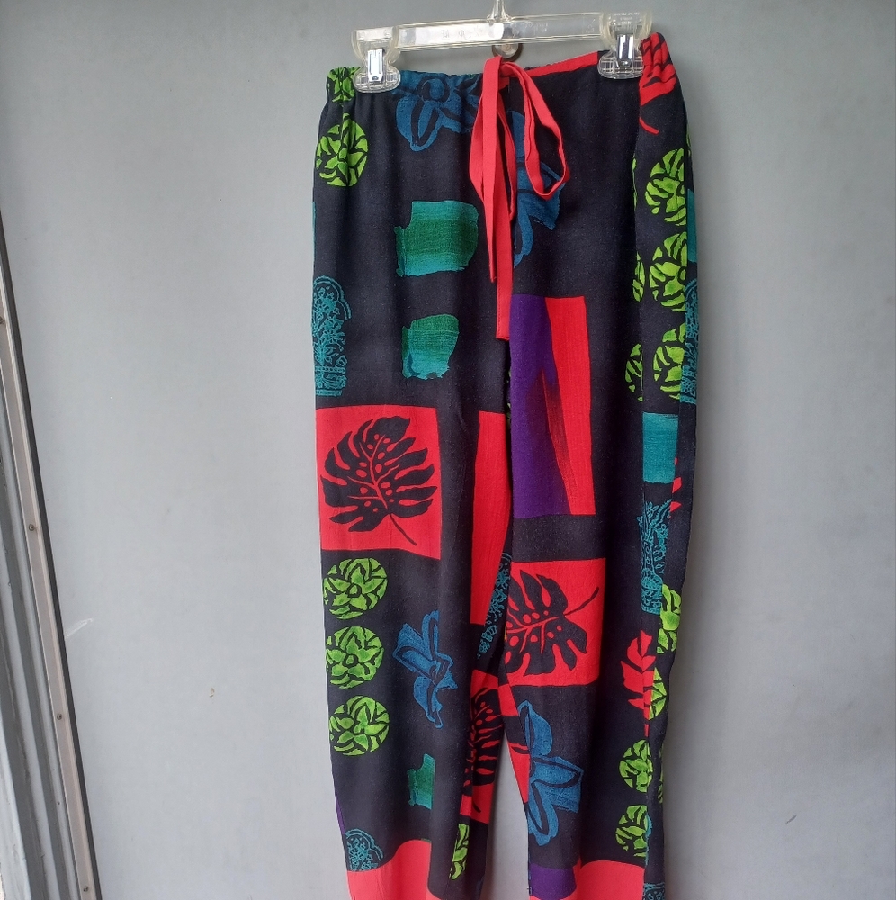 Vintage Jam's World 2 piece multi color pantsuit S. - Picture 7 of 12